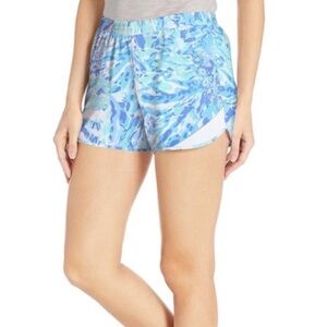 Lilly Pulitzer Luxletic Ocean Trail Blue Heaven Shorts Size Xs